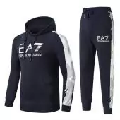 Trainingsanzug armani acheter homme hoodie ea7 logo n88786 blue